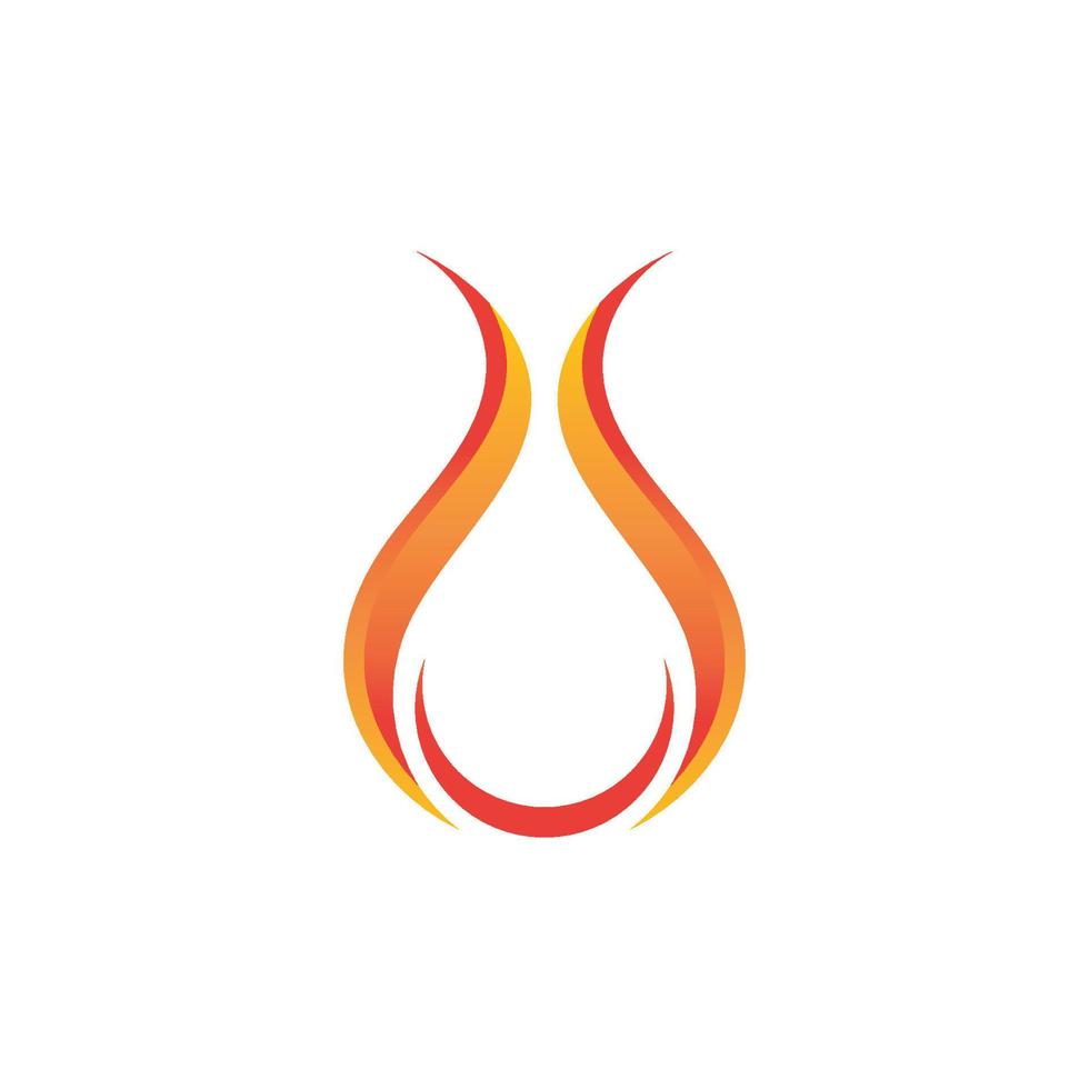 modèle de logo de flamme de feu icône vectorielle logo de pétrole, de gaz et d'énergie vecteur