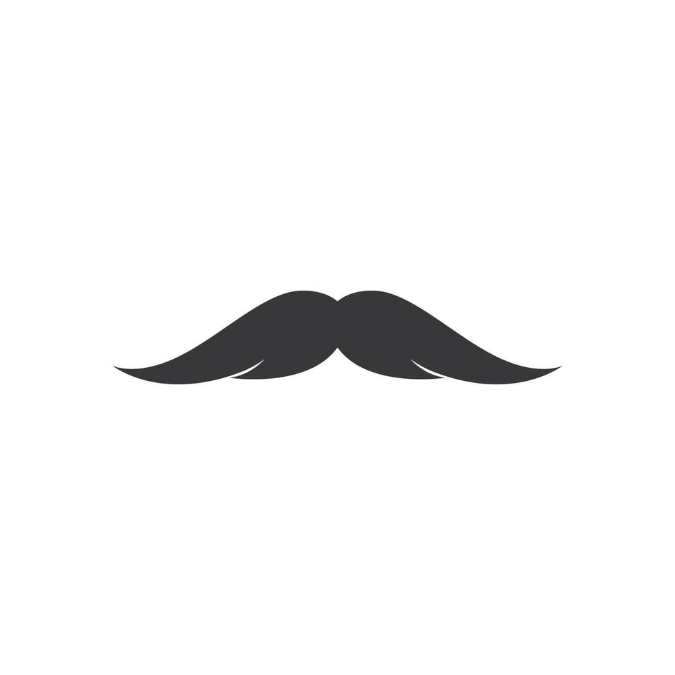 vecteur de modèle de logo moustache