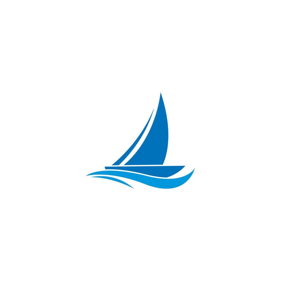 icône de vecteur de logo de voile