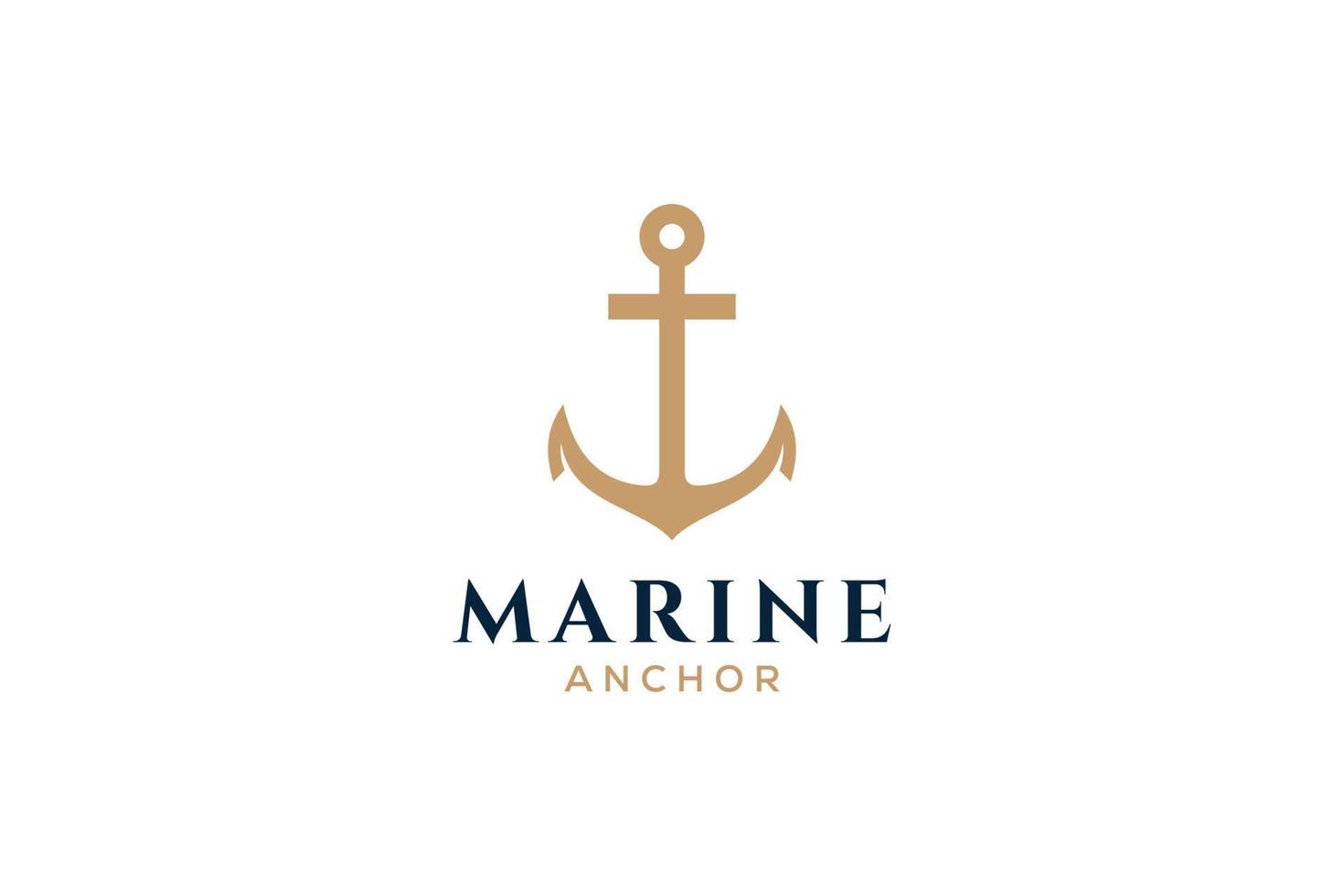 monogramme de lettre t, logotype d'ancre. logo du yacht club, emblème maritime. vecteur