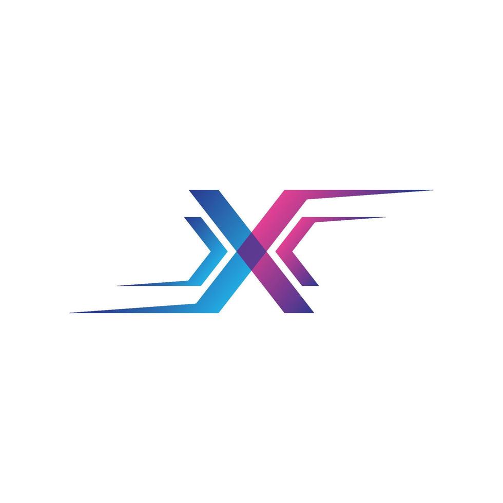 x lettre logo vecteur icône illustration