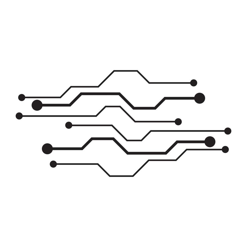 circuit logo modèle vecteur icône illustration