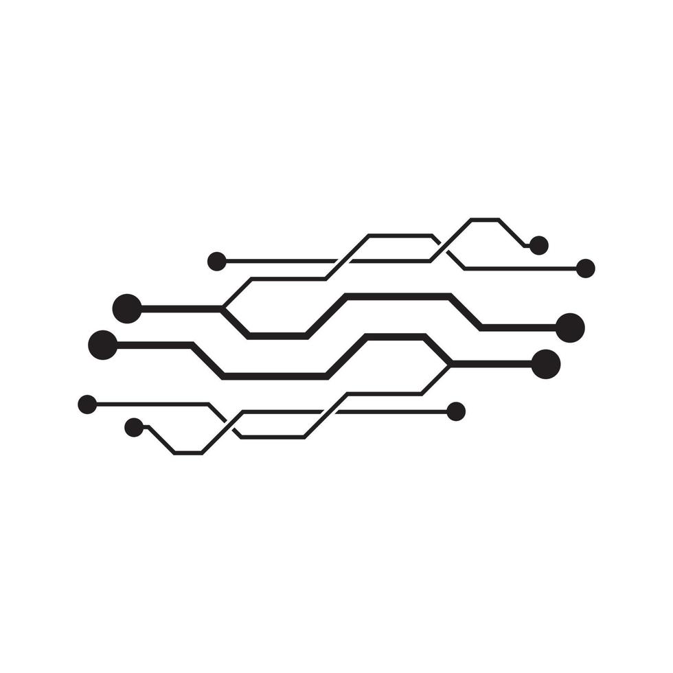 conception d'illustration d'icône de vecteur de circuit