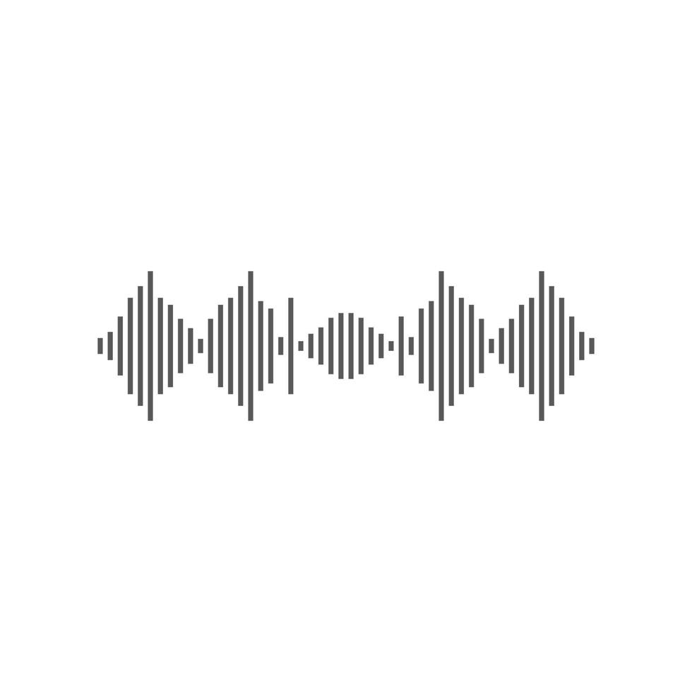illustration d'icône de vecteur d'onde sonore