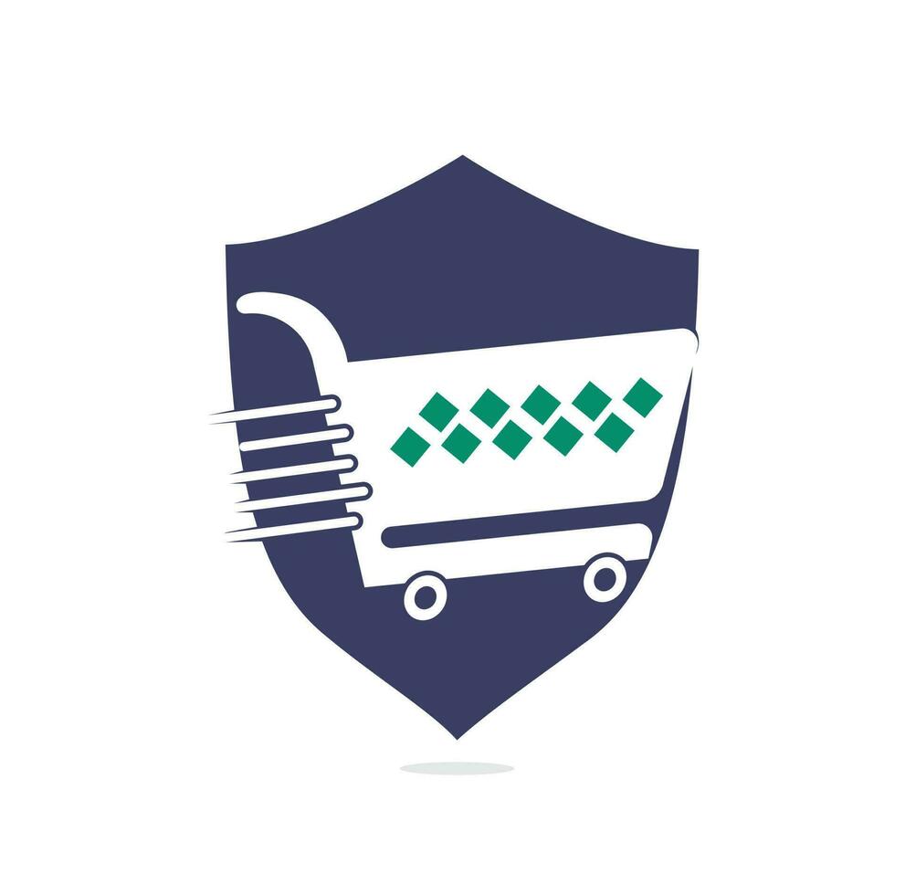 création de logo vectoriel de panier d'achat. création de logo d'achat. icône de l'application d'achat en ligne.