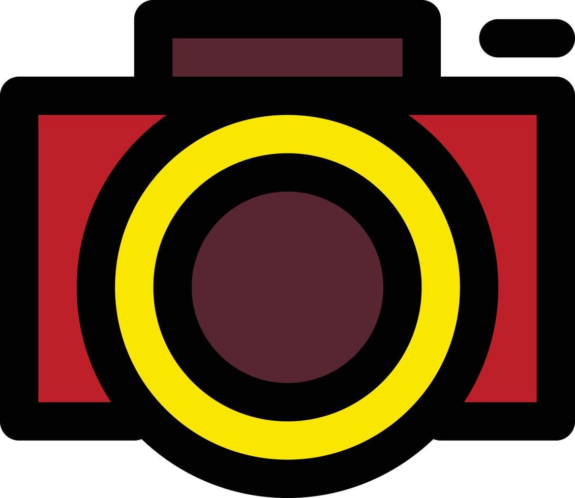 icône de caméra, thème du nouvel an vecteur