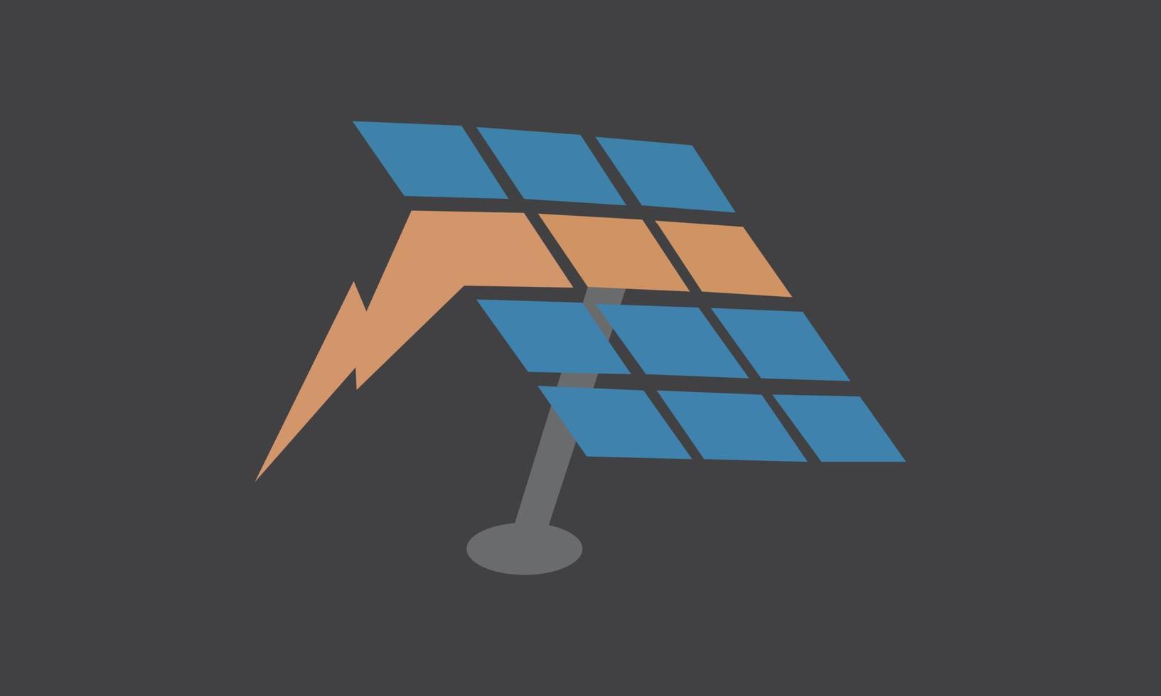 illustration vectorielle de panneaux solaires. meilleur pour l'énergie alternative, la technologie, la conservation, le recyclage, le concept d'énergie verte. vecteur