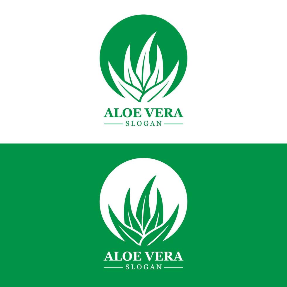 logo d'aloe vera, vecteur de feuille de santé, conception adaptée au salon de beauté, recyclage organique, feuille de santé de la peau