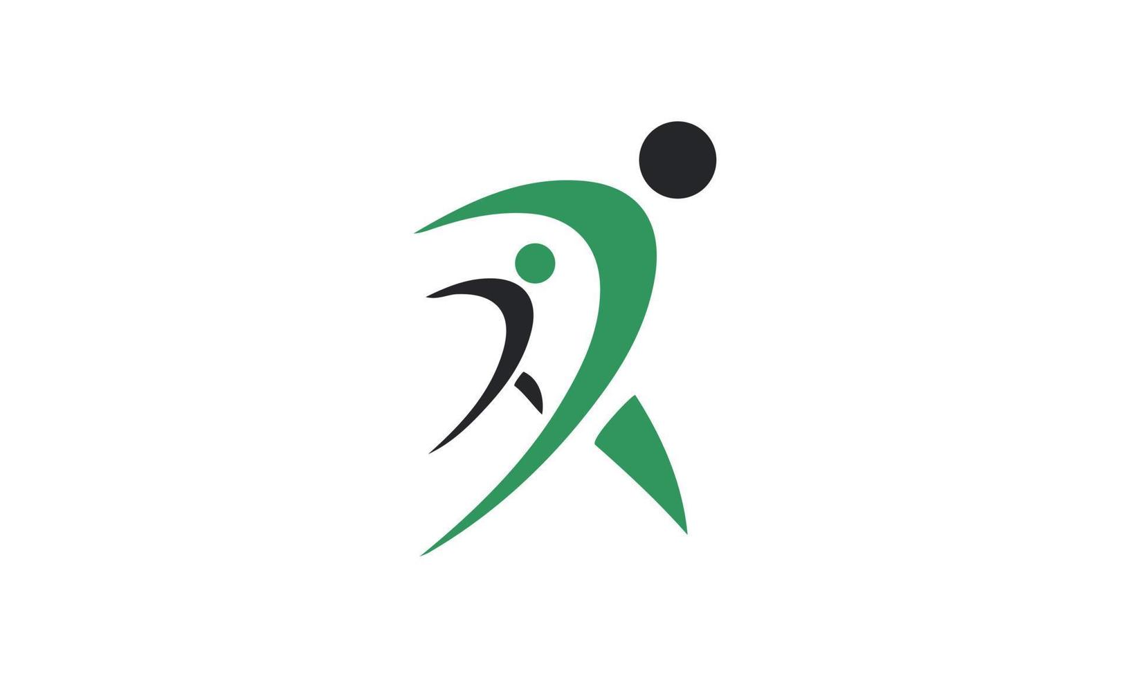 image vectorielle d'éléments d'icône de conception de logo d'hommes en cours d'exécution en bonne santé. création de logo de course, modèle de logo de marathon, club de course ou club de sport vecteur
