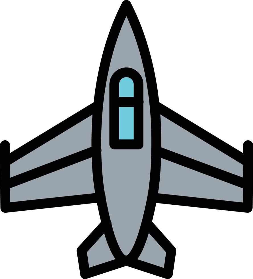 conception d'icône de vecteur d'avion de chasse