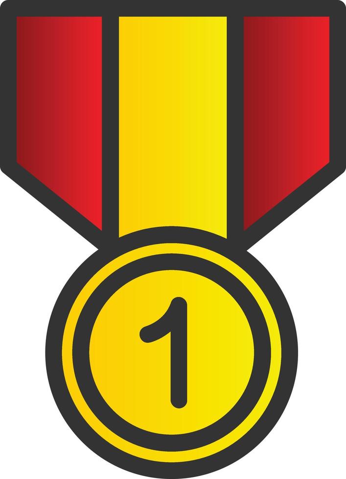 conception d'icône de vecteur de médaille