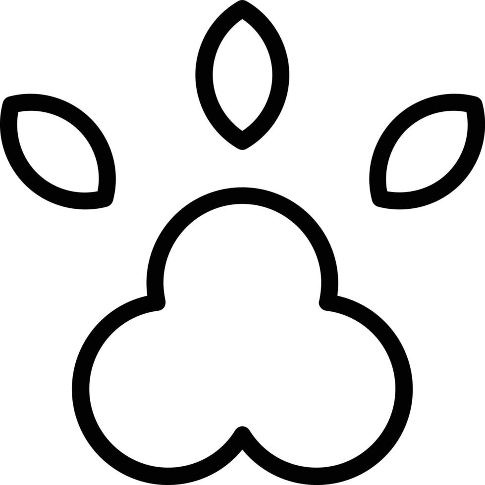 conception d'icône de vecteur de patte
