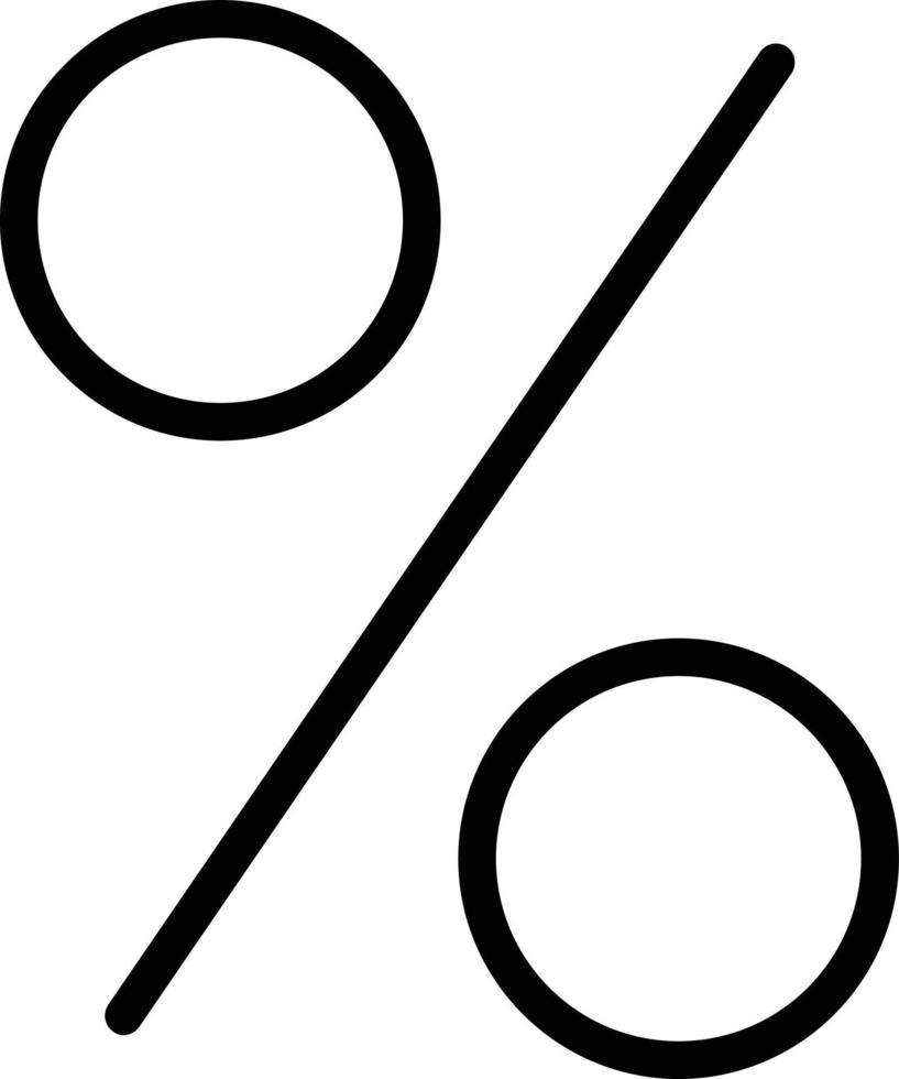 conception d'icône de vecteur de pourcentage