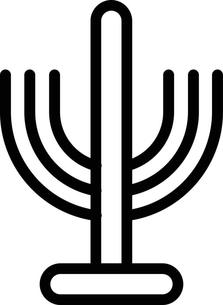 conception d'icône vectorielle menorah vecteur