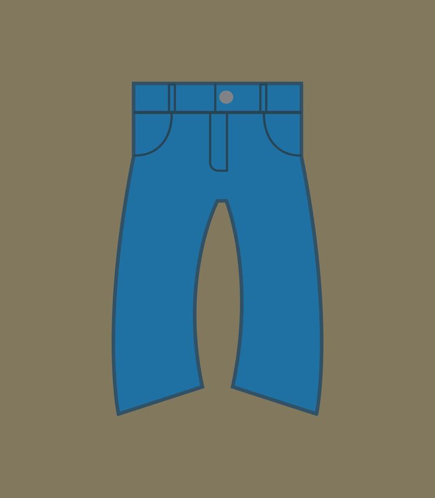 illustration de jeans bleus vecteur