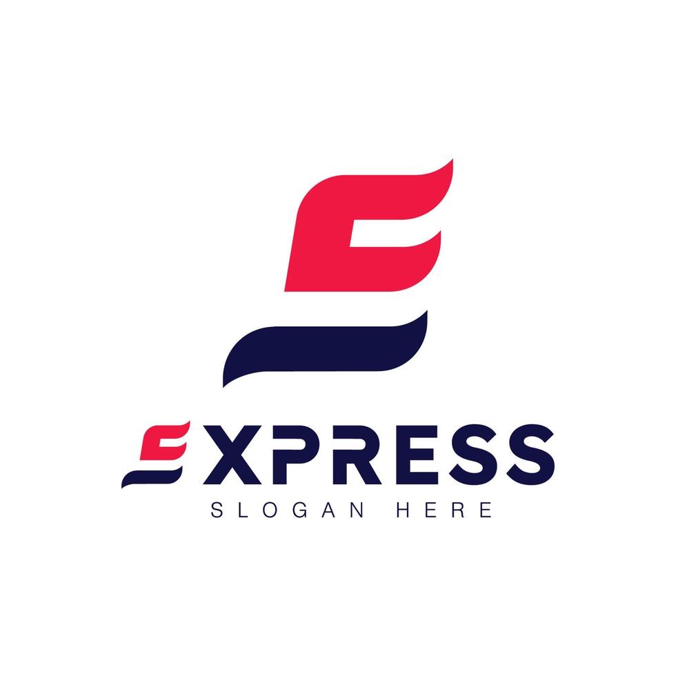 modèle d'illustration de conception d'icône de vecteur de logo express