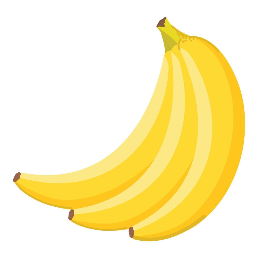 vecteur de dessin animé d'icône de banane fraîche. nourriture tropicale