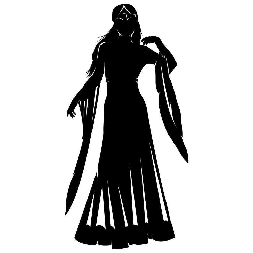 conception de silhouette de personnage simple vecteur