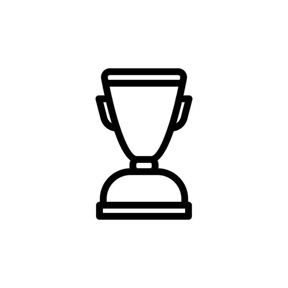 icône du gagnant. symbole de trophée de succès. conception d'icône de trophée adaptée au site Web, à l'application mobile et aux besoins indépendants. illustration d'icône isolé sur fond blanc vecteur