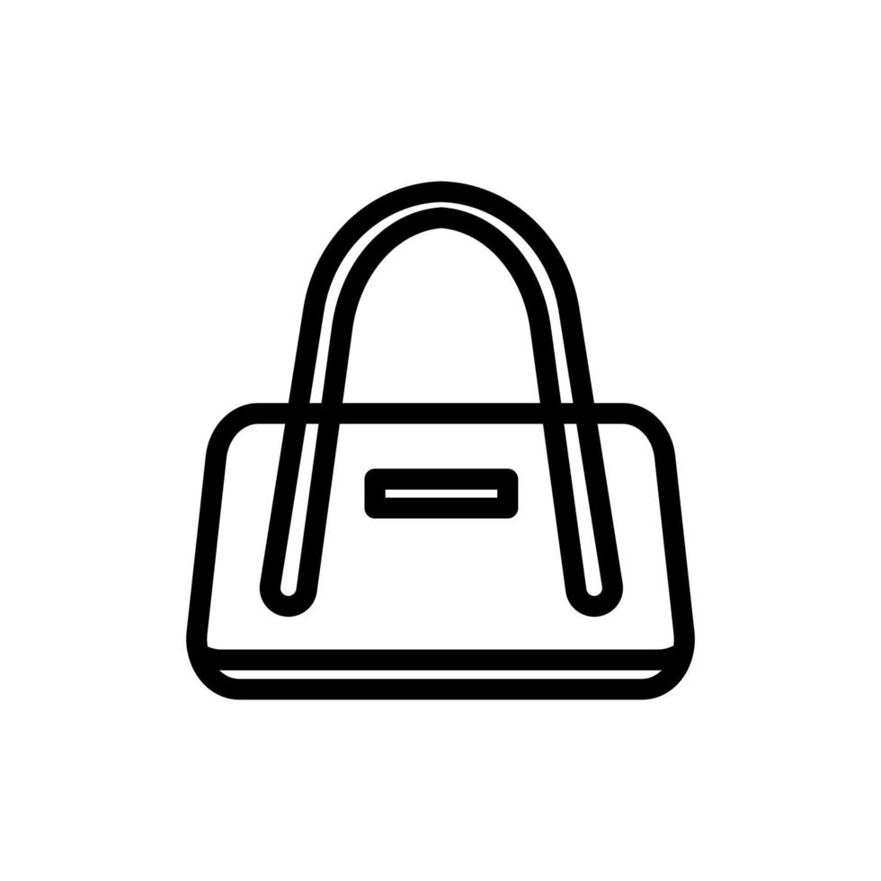 icône de sac de sport. symbole de style de vie. conception d'icône de sac de sport adaptée au site Web, à l'application mobile et aux besoins indépendants. illustration d'icône isolé sur fond blanc vecteur