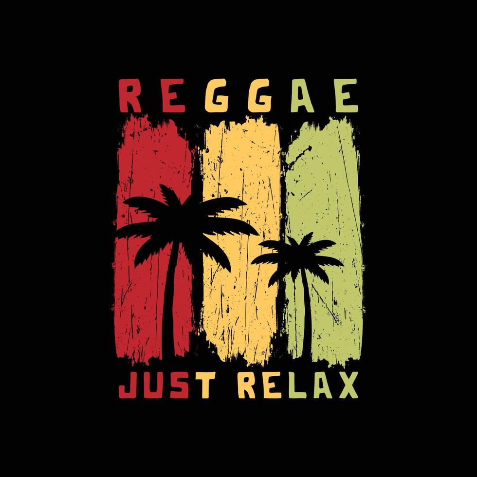 typographie d'illustration de reggae. parfait pour la conception de t-shirt vecteur