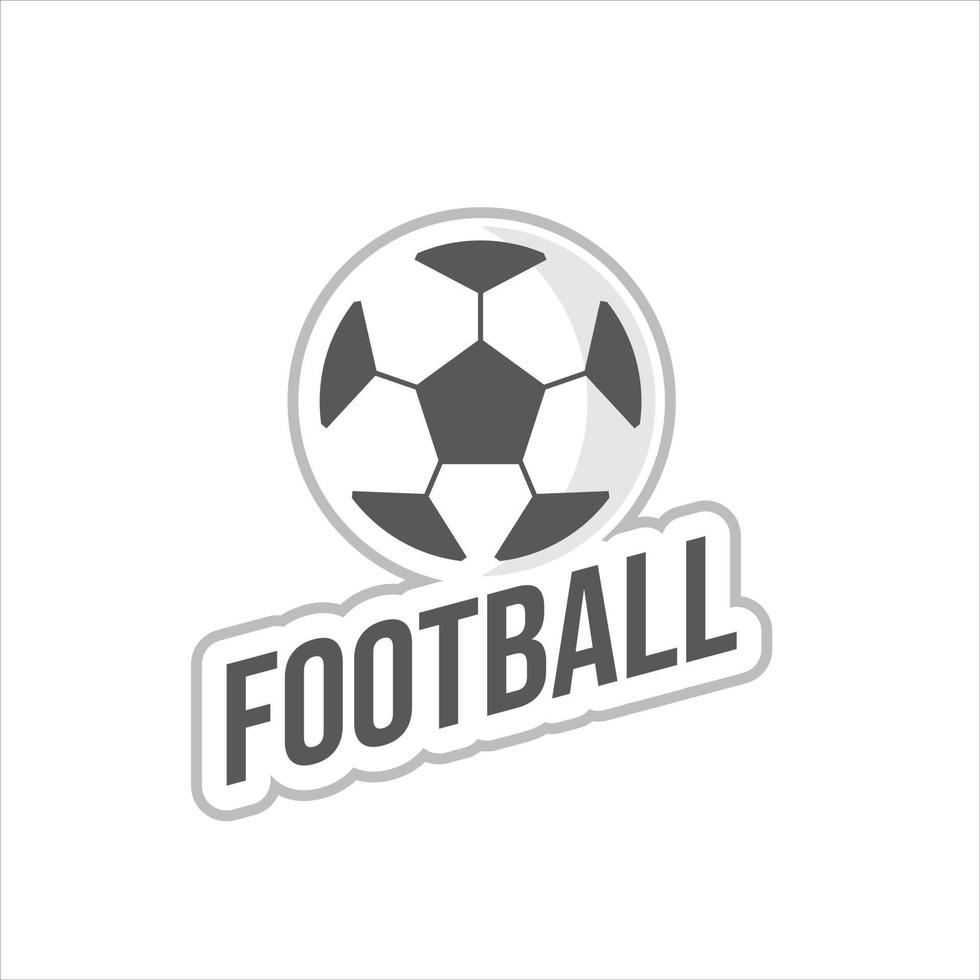 conception de sport de logo de football simple vecteur