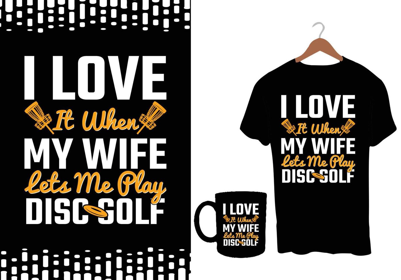 conception de t-shirts de vecteur de golf de disque