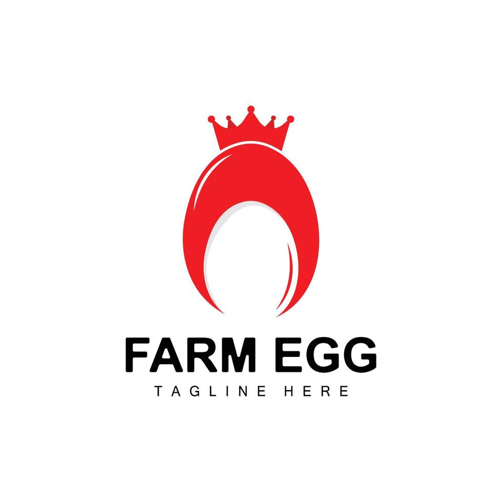 logo d'oeuf, conception de ferme d'oeufs, logo de poulet, vecteur de nourriture asiatique