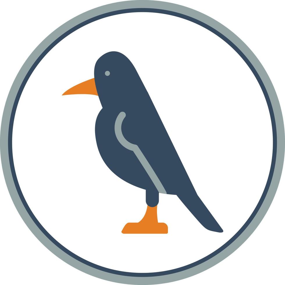 conception d'icône de vecteur de corbeau