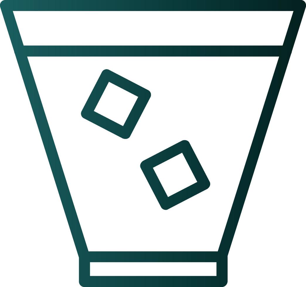 conception d'icône de vecteur de whisky en verre