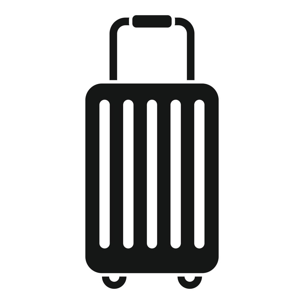 vecteur simple d'icône de sac de voyage. cargaison de camion