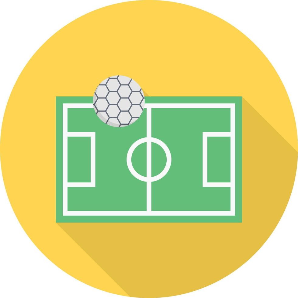 illustration vectorielle de terrain de football sur fond.symboles de qualité premium.icônes vectorielles pour le concept et la conception graphique. vecteur