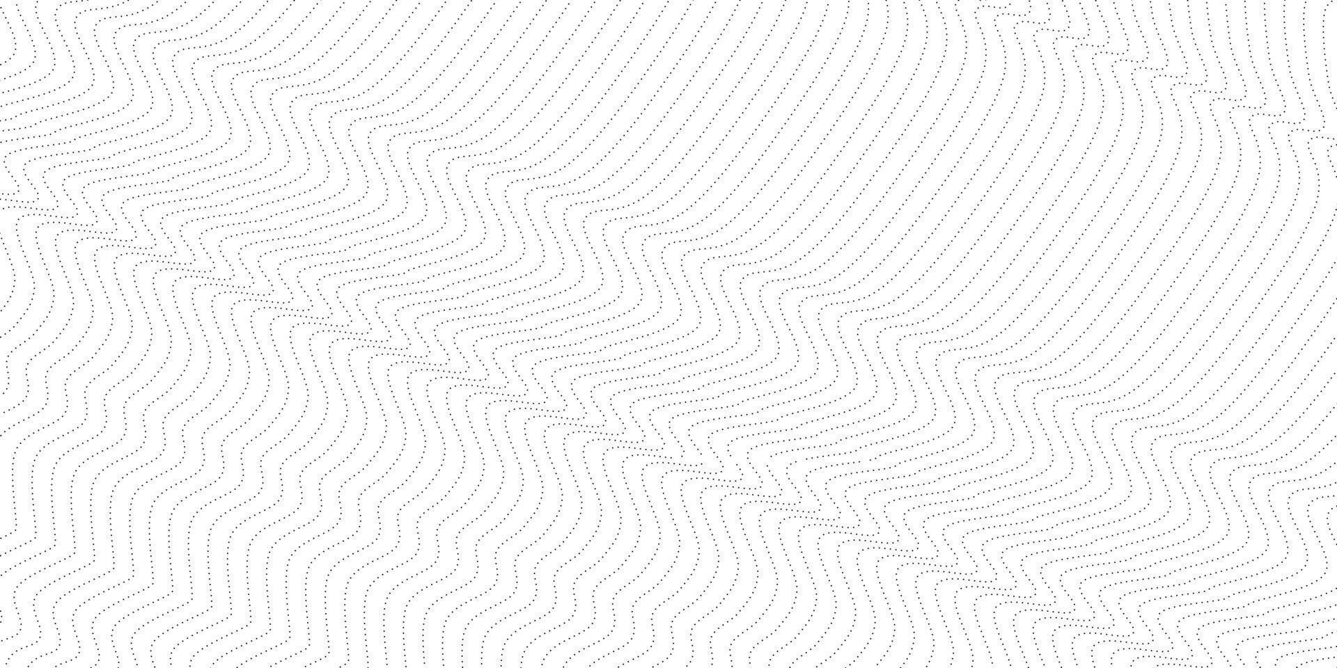 abstrait ondulé. fine ligne sur blanc. fond de structure de particules abstraites vecteur