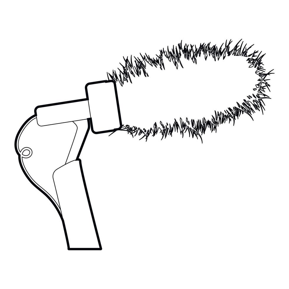 icône d'équipement de cinéma, style de contour vecteur