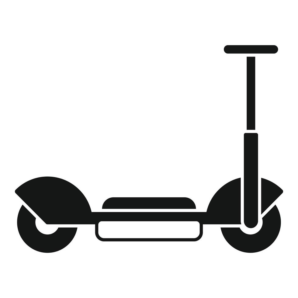 vecteur simple d'icône de trotinette électrique. transport de scooters