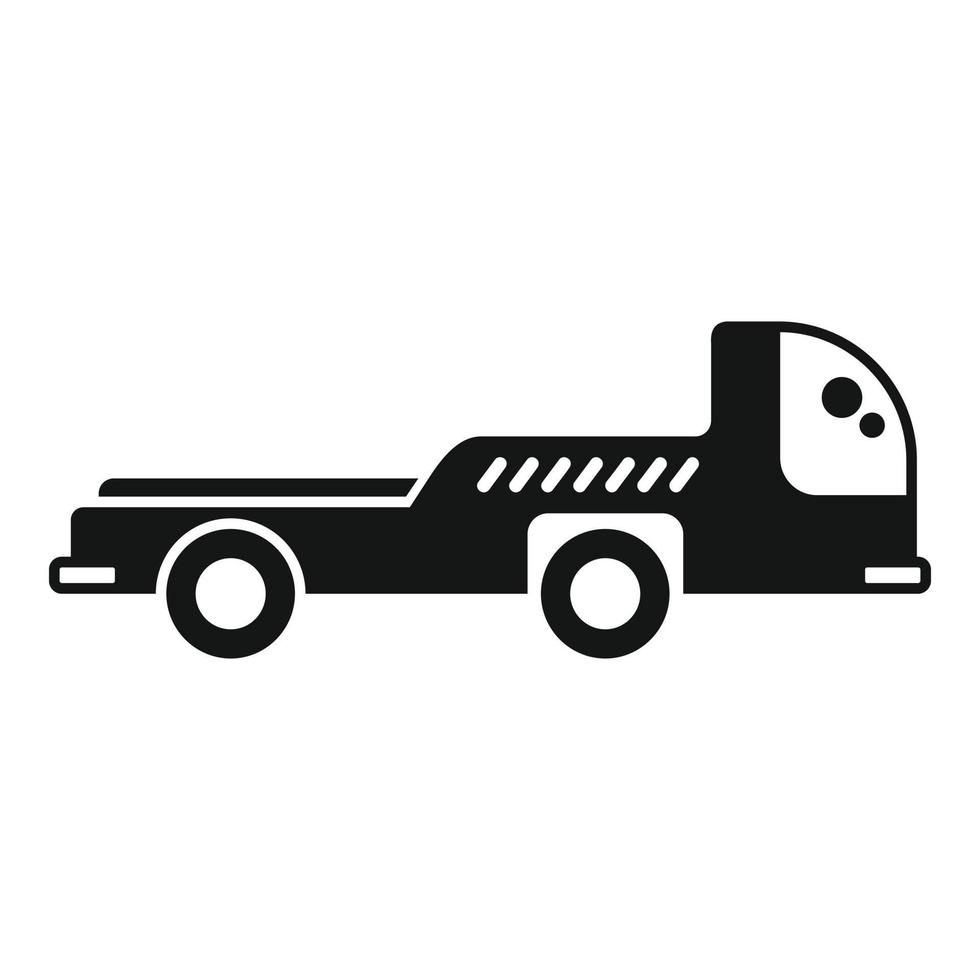vecteur simple d'icône de camion de support d'avion. aéroport au sol
