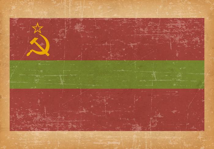 Drapeau grunge de Transnistria vecteur