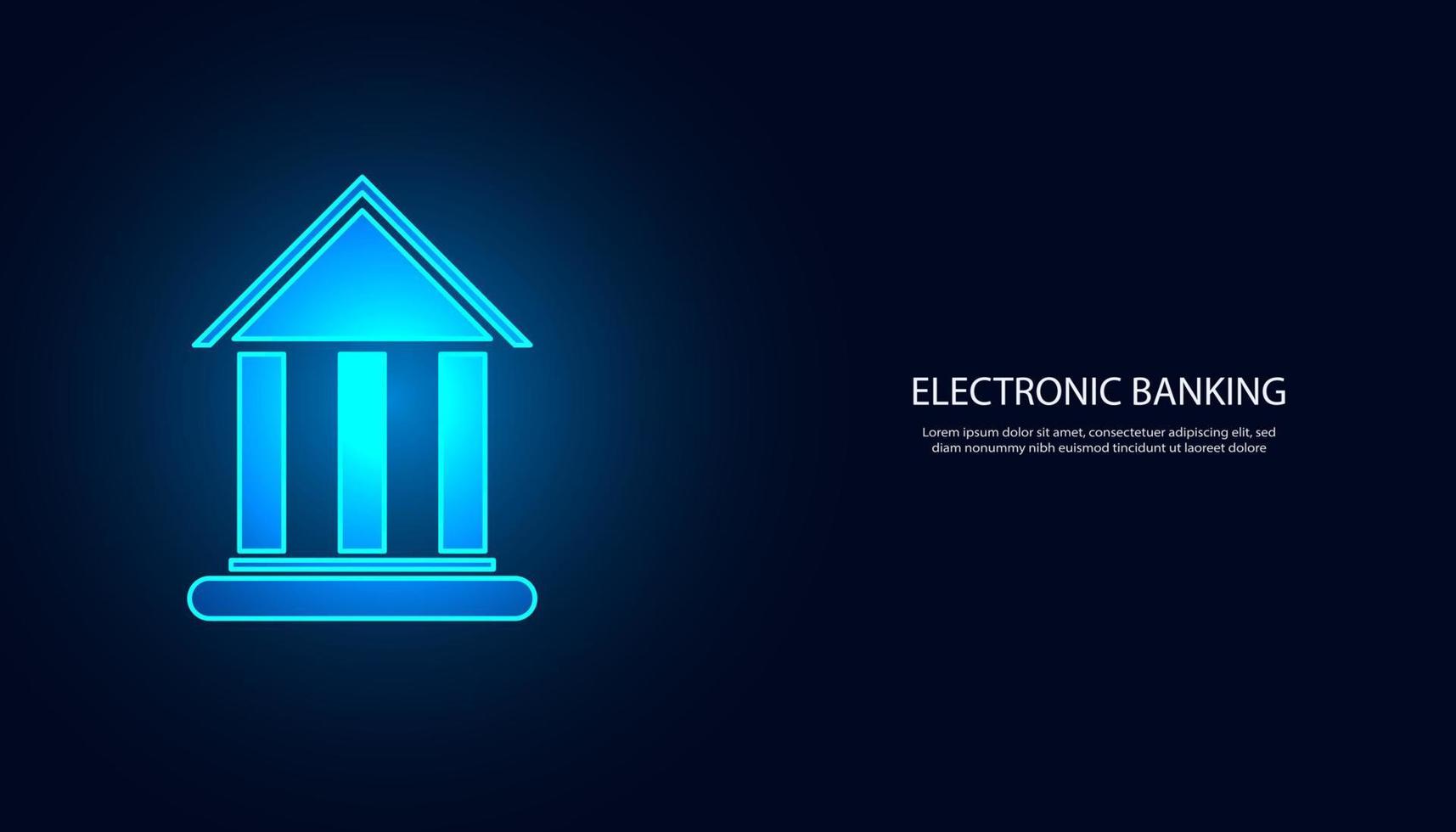 arrière-plan abstrait concept numérique banque transaction électronique en ligne échange de devises bancaires modernes, moderne, futuriste, fond bleu foncé, pour le texte. vecteur