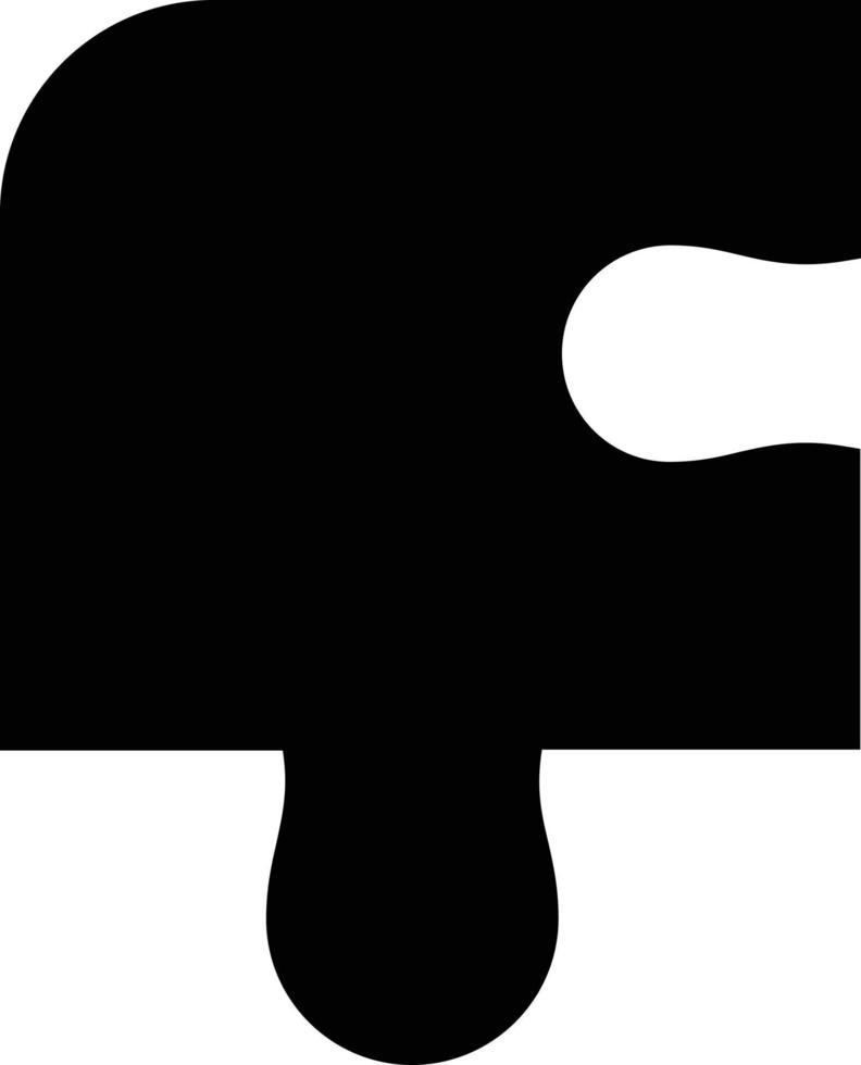 conception d'icône de vecteur de pièce de puzzle