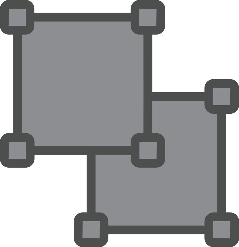 conception d'icône de vecteur de dégroupage d'objet