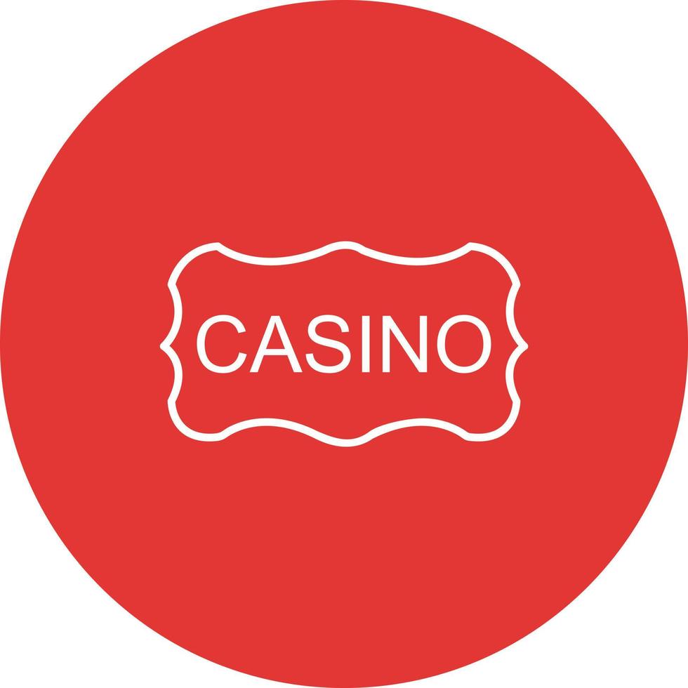 icône de vecteur de signe de casino