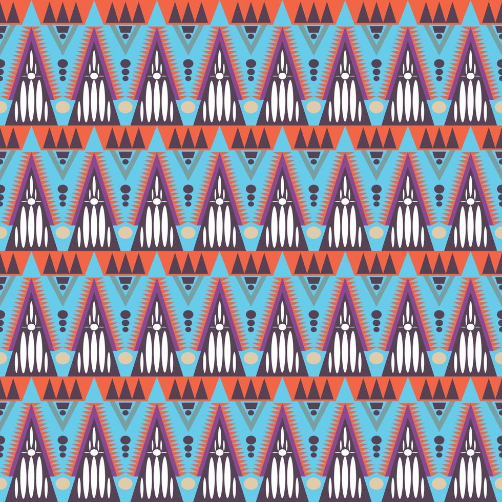 abstrait géométrique ethnique indigène motif aztèque style indien africain conception traditionnelle orientale sans couture pour tissu, rideau, arrière-plan, tapis, papier peint, vêtements, emballage, batik, vecteur textile