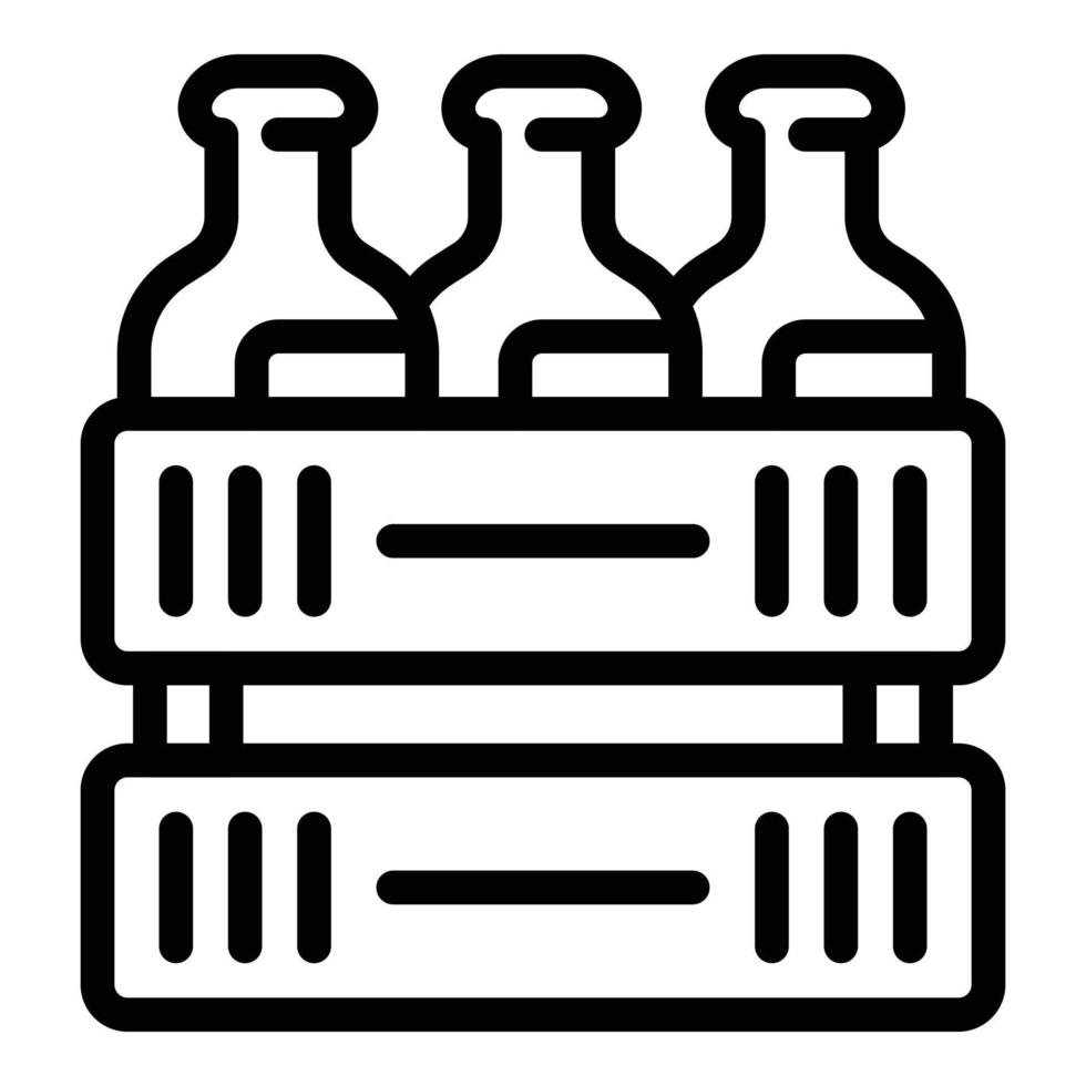 vecteur de contour d'icône de boîte de bière. horizon de l'Allemagne