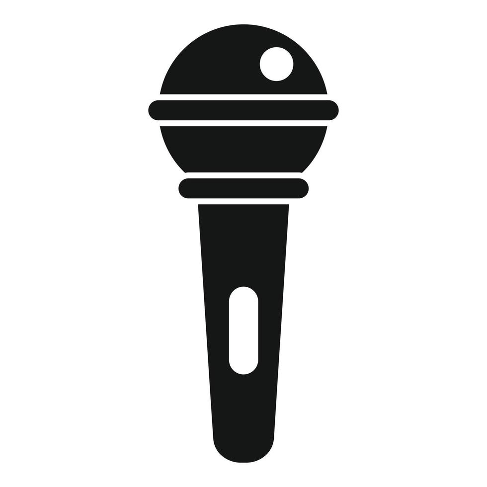 vecteur simple d'icône de microphone sonore. discussion en ligne