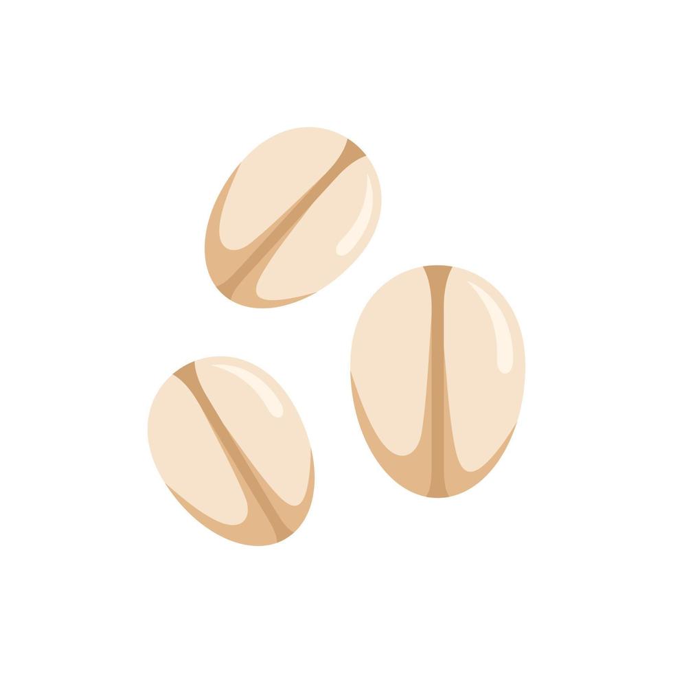 icône de flocons de céréales vecteur isolé plat