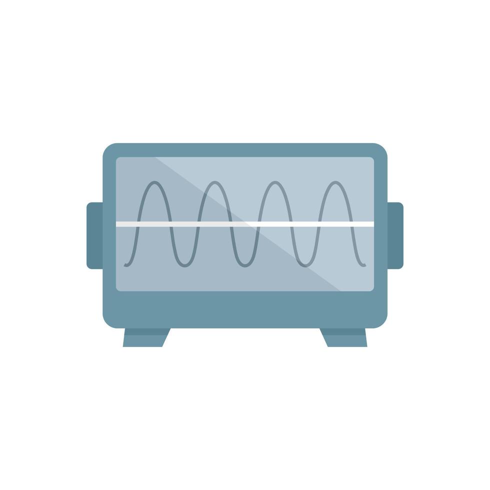 vecteur isolé plat d'icône d'oscillateur d'onde