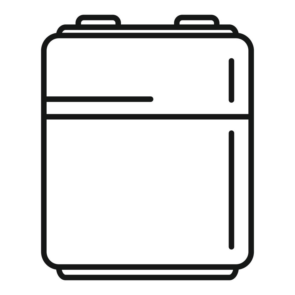 vecteur de contour d'icône d'énergie d'accumulateur. batterie pleine