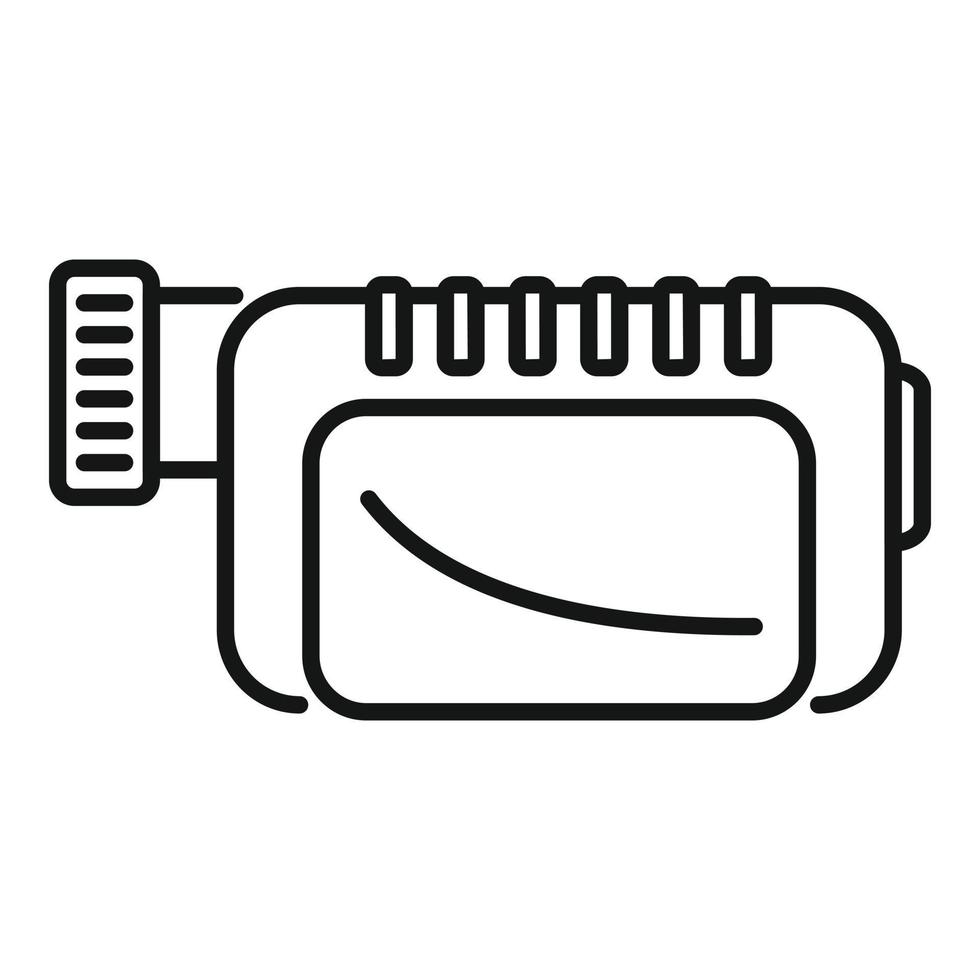 vecteur de contour d'icône de caméra rec. caméscope vidéo