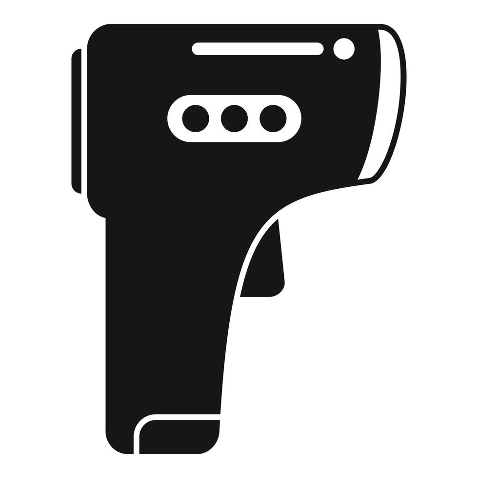 vecteur simple d'icône de pistolet thermomètre. santé de la famille