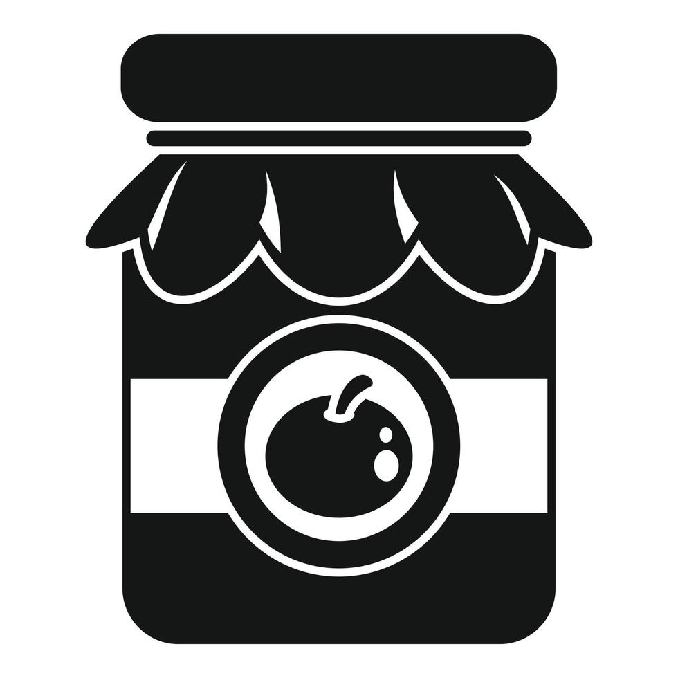 vecteur simple d'icône de cerise en conserve. nourriture marinée